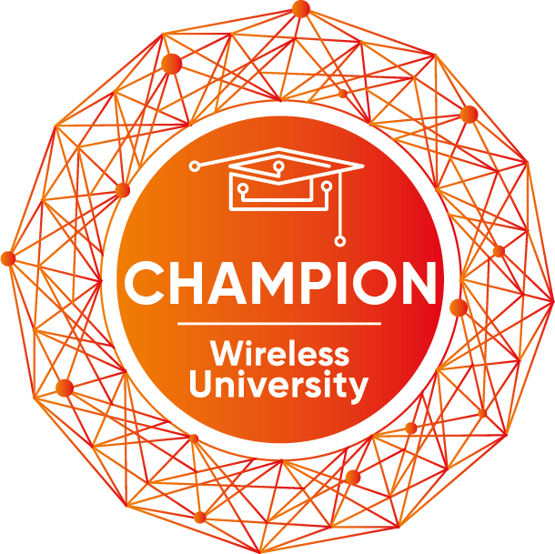 Logo Champion Wireless University Hyfire