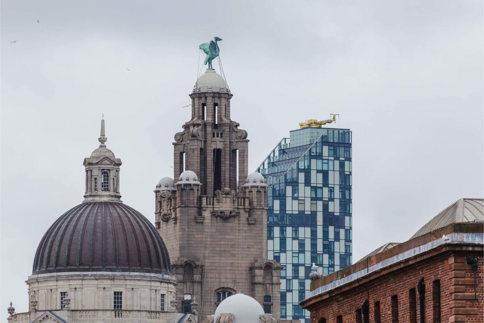 Panoramic Photo of Liverpool Unity Building, protected by Hyfire Taurus Wireless Fire System