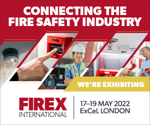 Meet us Firex, @ 17- 19 May 2022 at ExCeL London